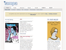 Tablet Screenshot of lampa.art.pl