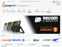 Tablet Screenshot of lampa.lv